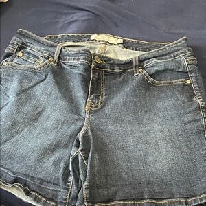 Torrid Dark Blue Denim Shorts